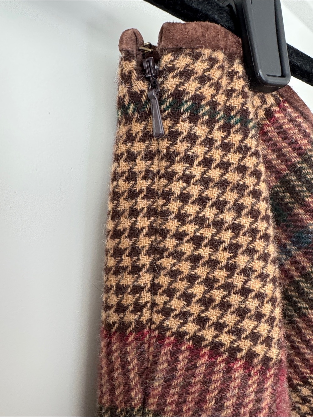 Ralph Lauren Wool Plaid Fringe Midi Skirt - Picture 4 of 11